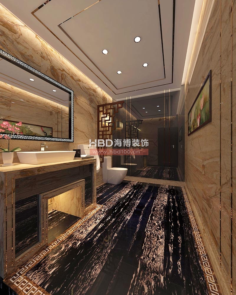 茂名市廣東源豐集團(tuán)公司會(huì)所設(shè)計(jì) 接待前廳 衛(wèi)生間