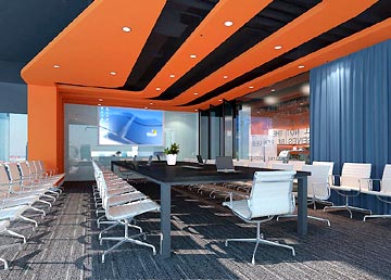 英揚傳奇廣告公司會議室設(shè)計