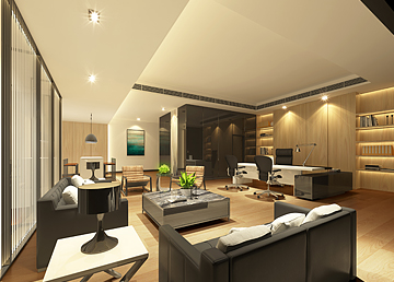 龍威擔(dān)保資產(chǎn)公司總經(jīng)理室設(shè)計