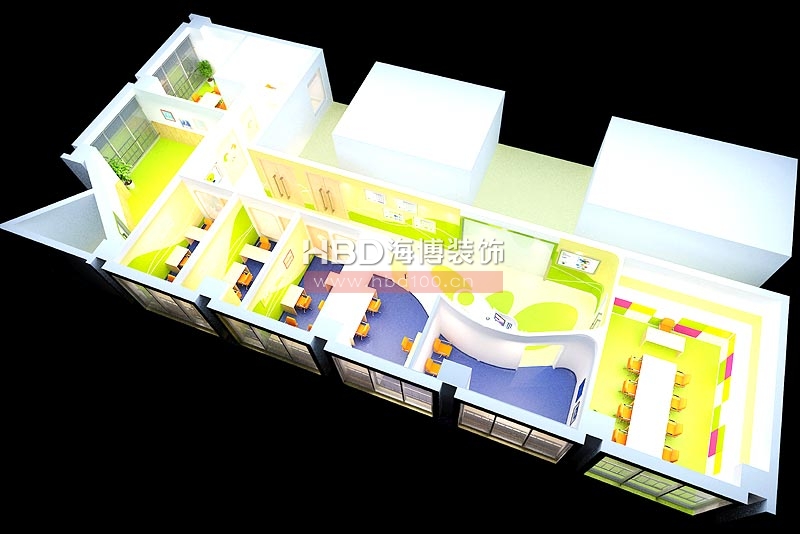 捷愛兒培訓(xùn)中心修設(shè)計(jì) 鳥瞰圖