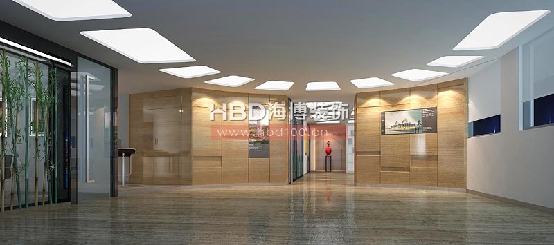 凡拓?cái)?shù)碼科技辦公室裝修設(shè)計(jì) 弧形走道