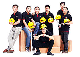 海博裝修設計公司奮站施工現場，確保施工進度